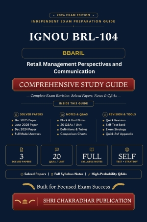 IGNOU BRL-104 Book (Retail Management Perspectives and Communication) | Study Guide