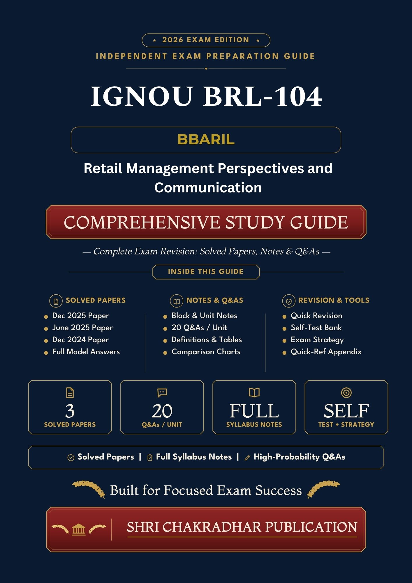 IGNOU BRL-104 Book (Retail Management Perspectives and Communication) | Study Guide