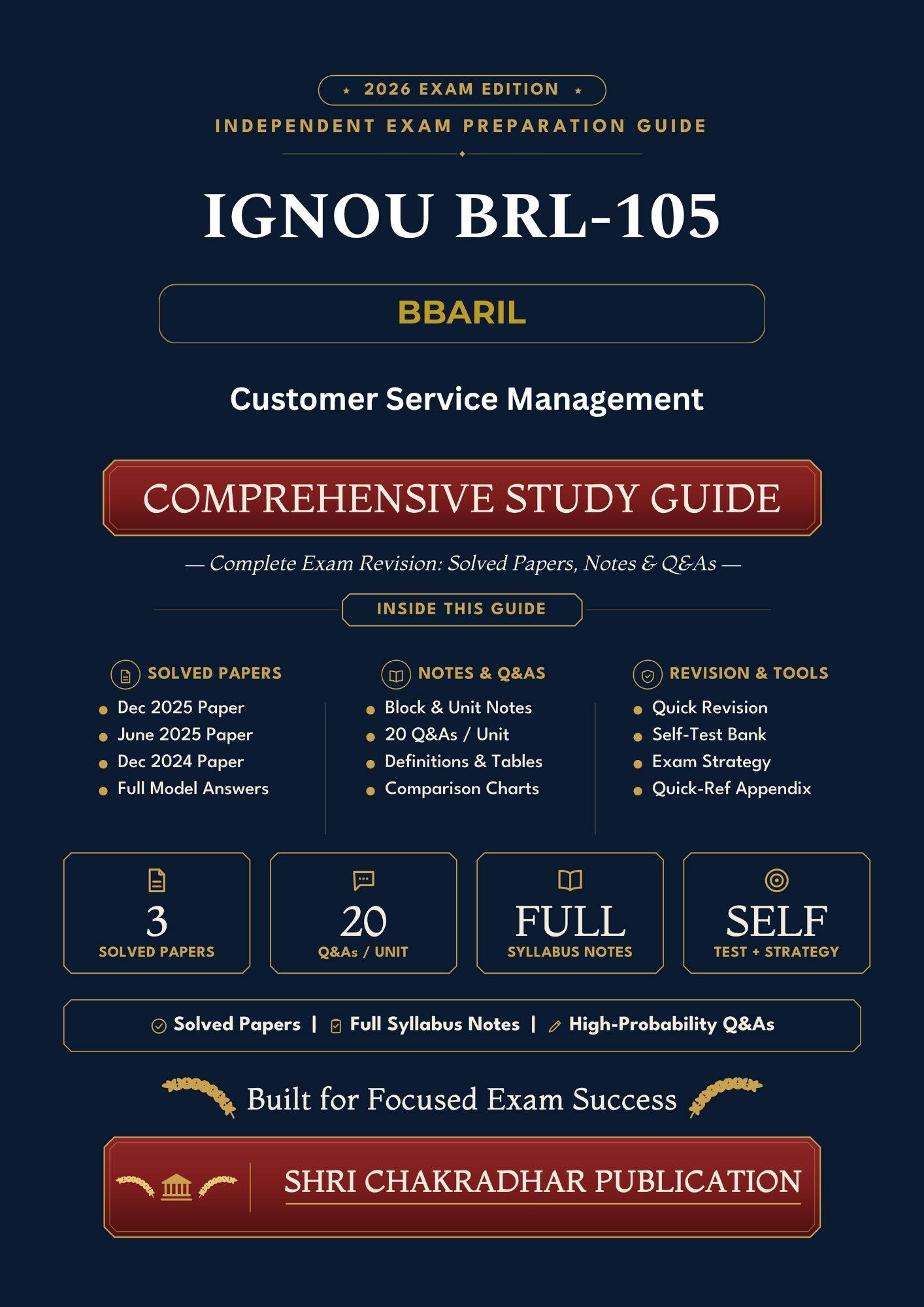 IGNOU BRL-105 Book (Customer Service Management) | Study Guide