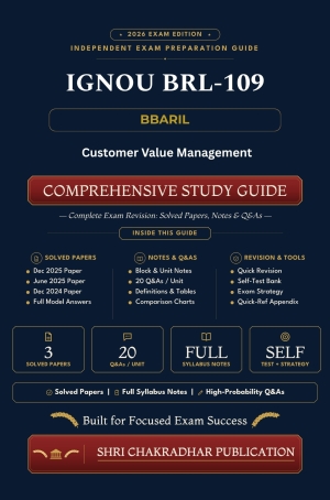 IGNOU BRL-109 Book (Customer Value Management) | Study Guide