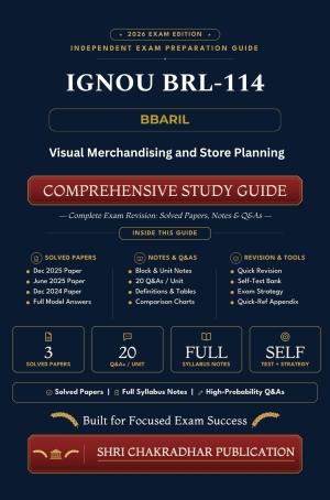 IGNOU BRL-114 Book (Visual Merchandising and Store Planning) | Study Guide