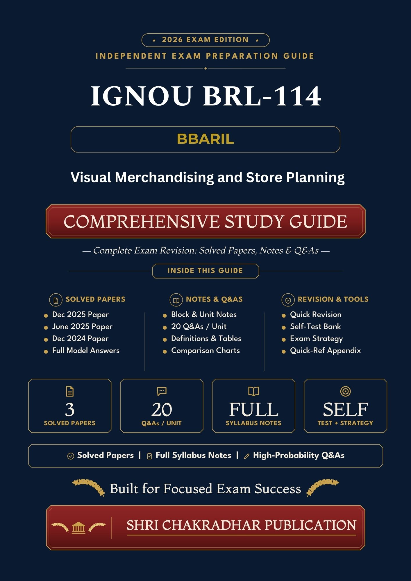 IGNOU BRL-114 Book (Visual Merchandising and Store Planning) | Study Guide