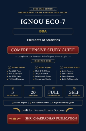 IGNOU ECO-07 Book (Elements of Statistics) | Study Guide