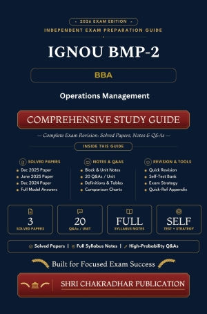 IGNOU BMP-002 Book (Operations Management) | Study Guide