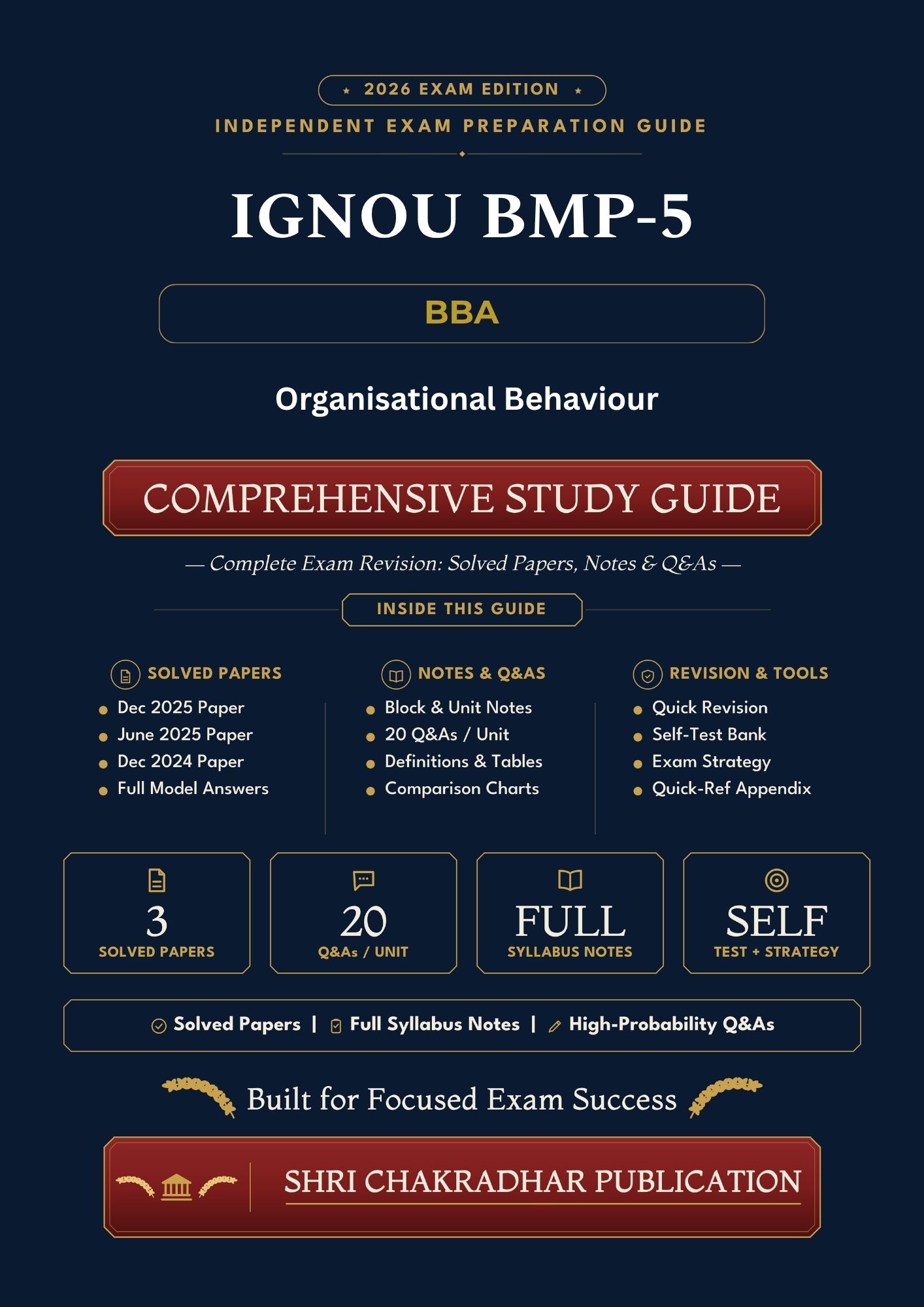IGNOU BMP-005 Book (Organisational Behaviour) | Study Guide