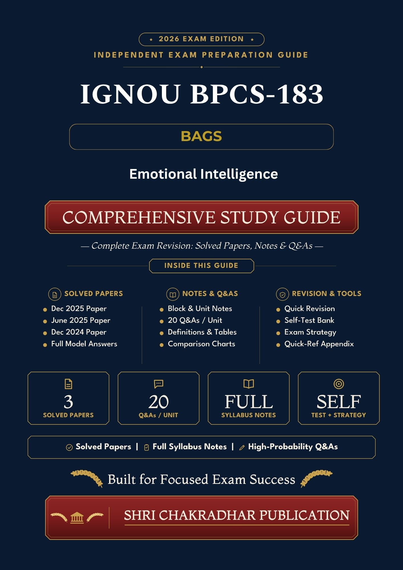 IGNOU BPCS-183 Book (Emotional Intelligence) | Study Guide
