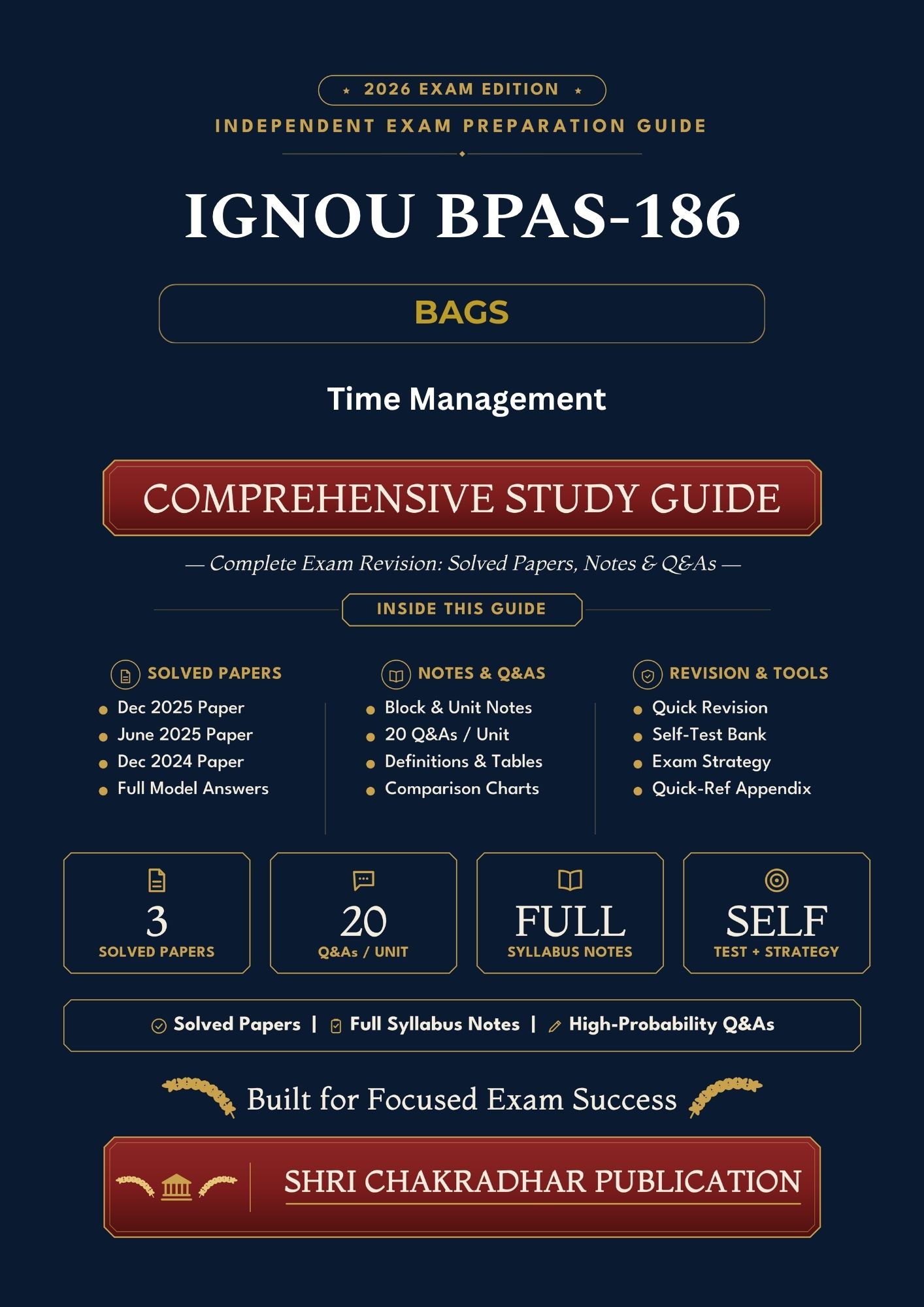 IGNOU BPAS-186 Book (Stress and Time Management) | Study Guide