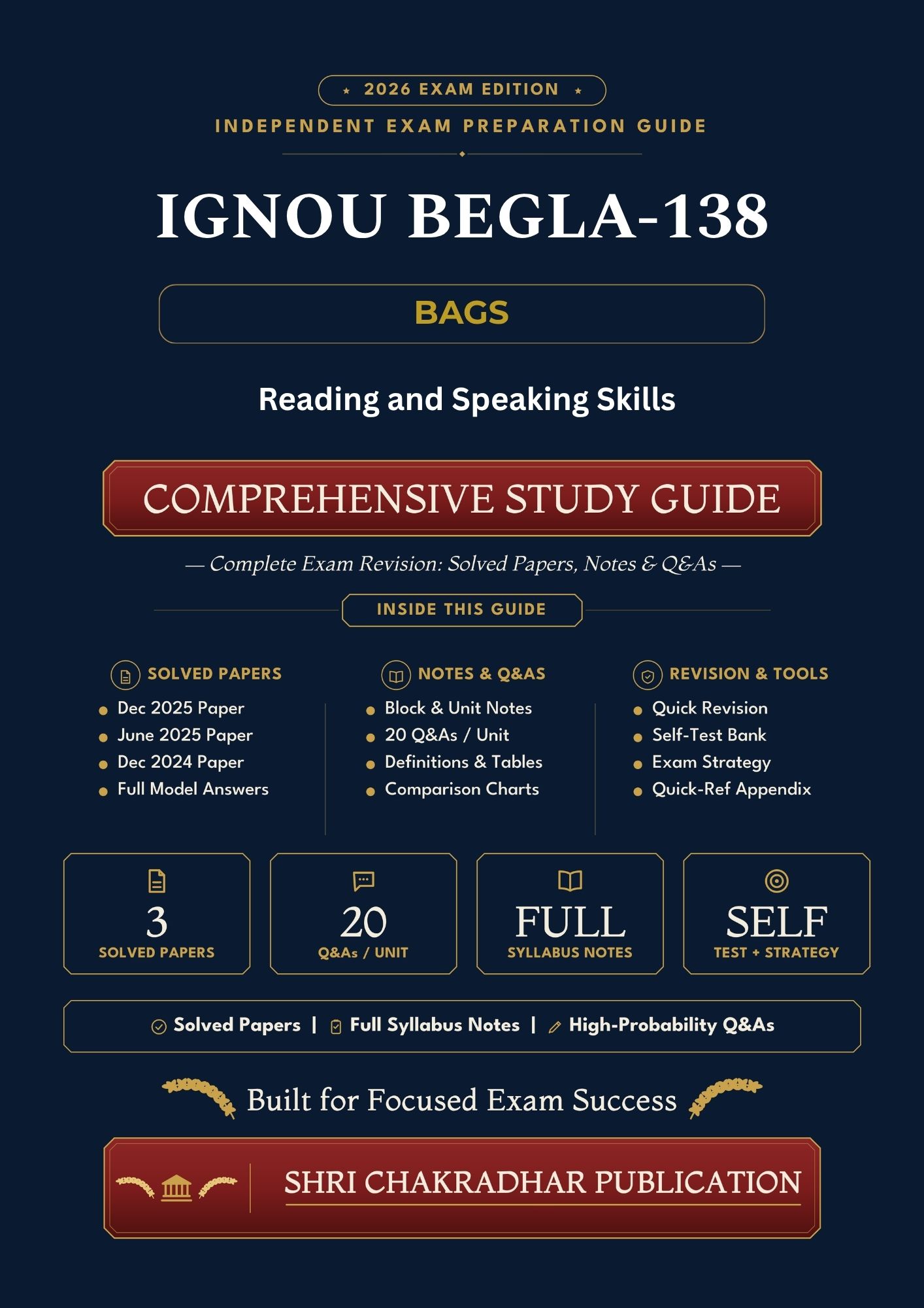 IGNOU BEGLA-138 Book (Reading and Speaking Skills) | Study Guide