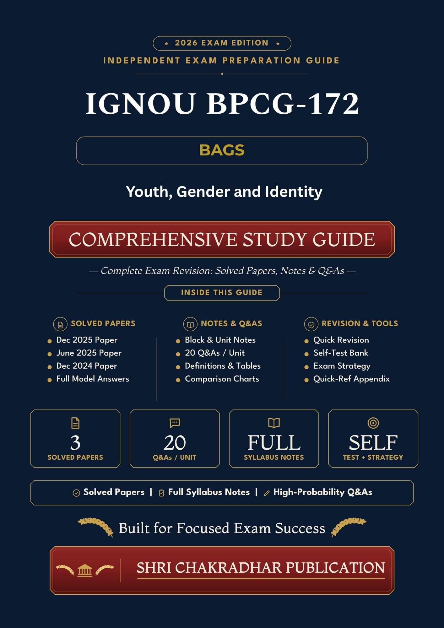 IGNOU BPCG-172 Book (Youth, Gender and Identity) | Study Guide