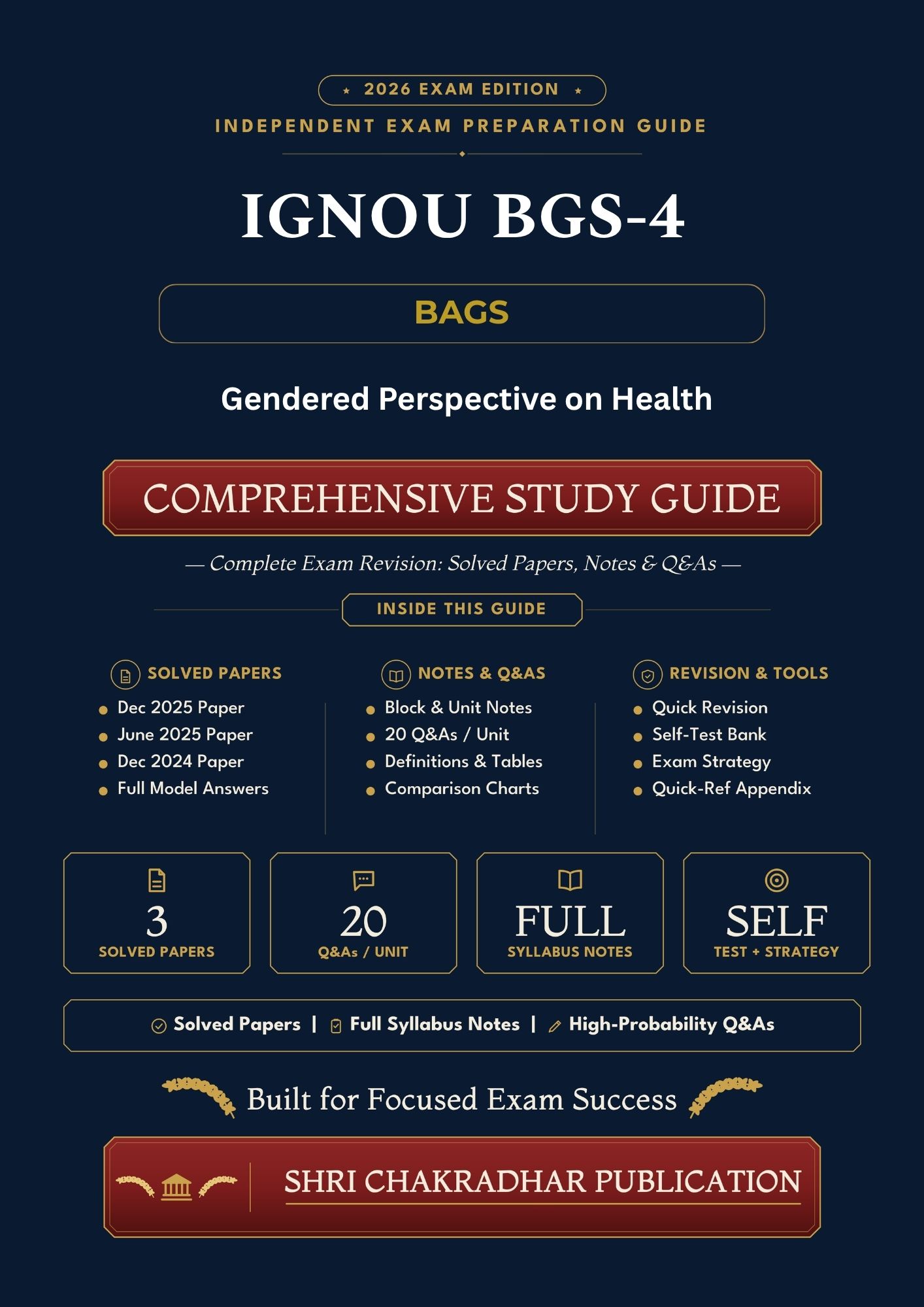IGNOU BGS-004 Book (Gendered Perspectives on Health) | Study Guide