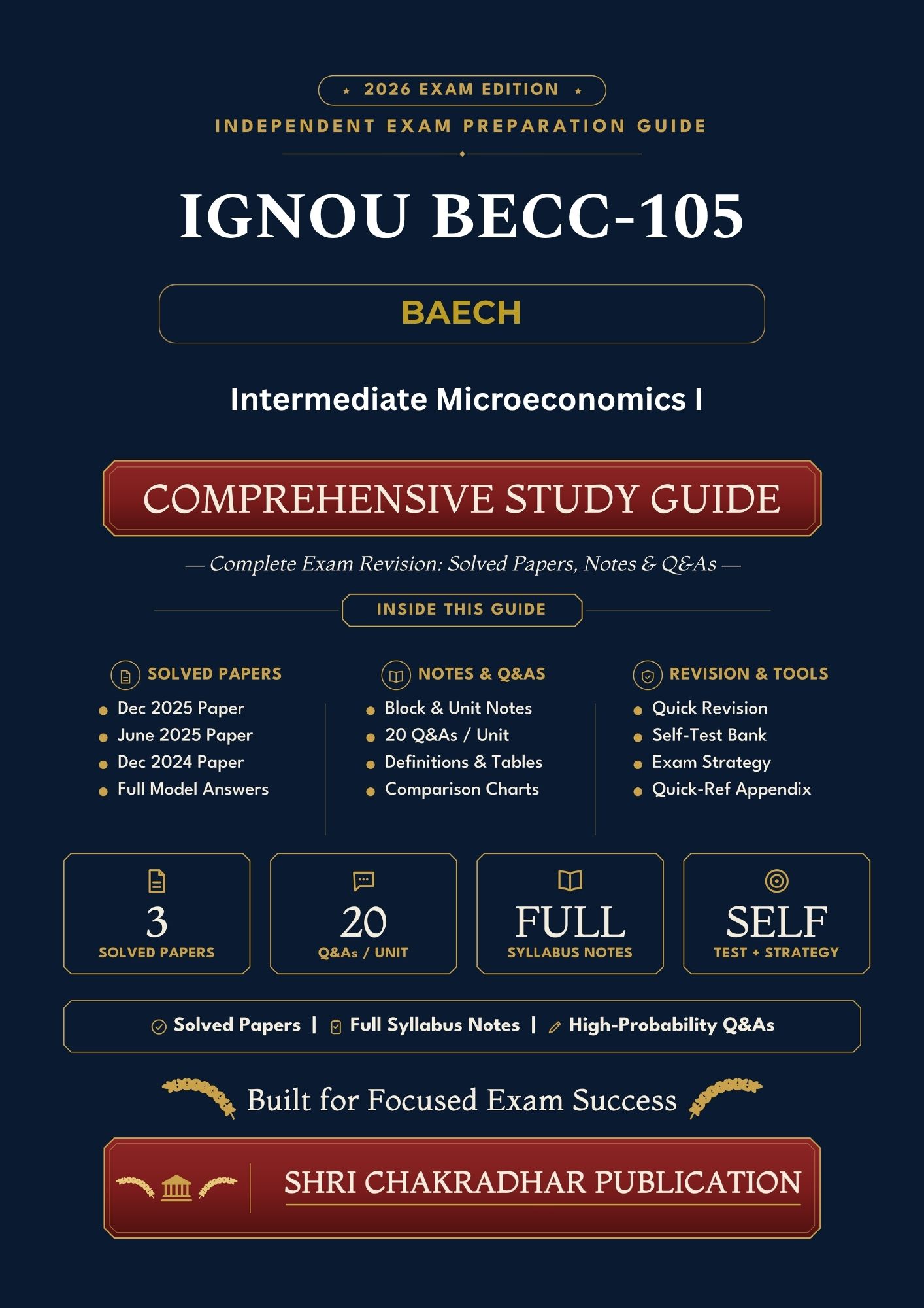 IGNOU BECC-105 Book (Intermediate Microeconomics-I) | Study Guide