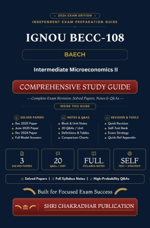 IGNOU BECC-108 Book (Intermediate Microeconomics-II) | Study Guide