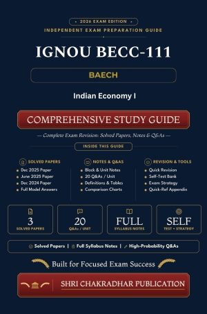 IGNOU BECC-111 Book (Indian Economy-I) | Study Guide