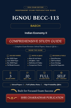 IGNOU BECC-113 Book (Indian Economy-II) | Study Guide