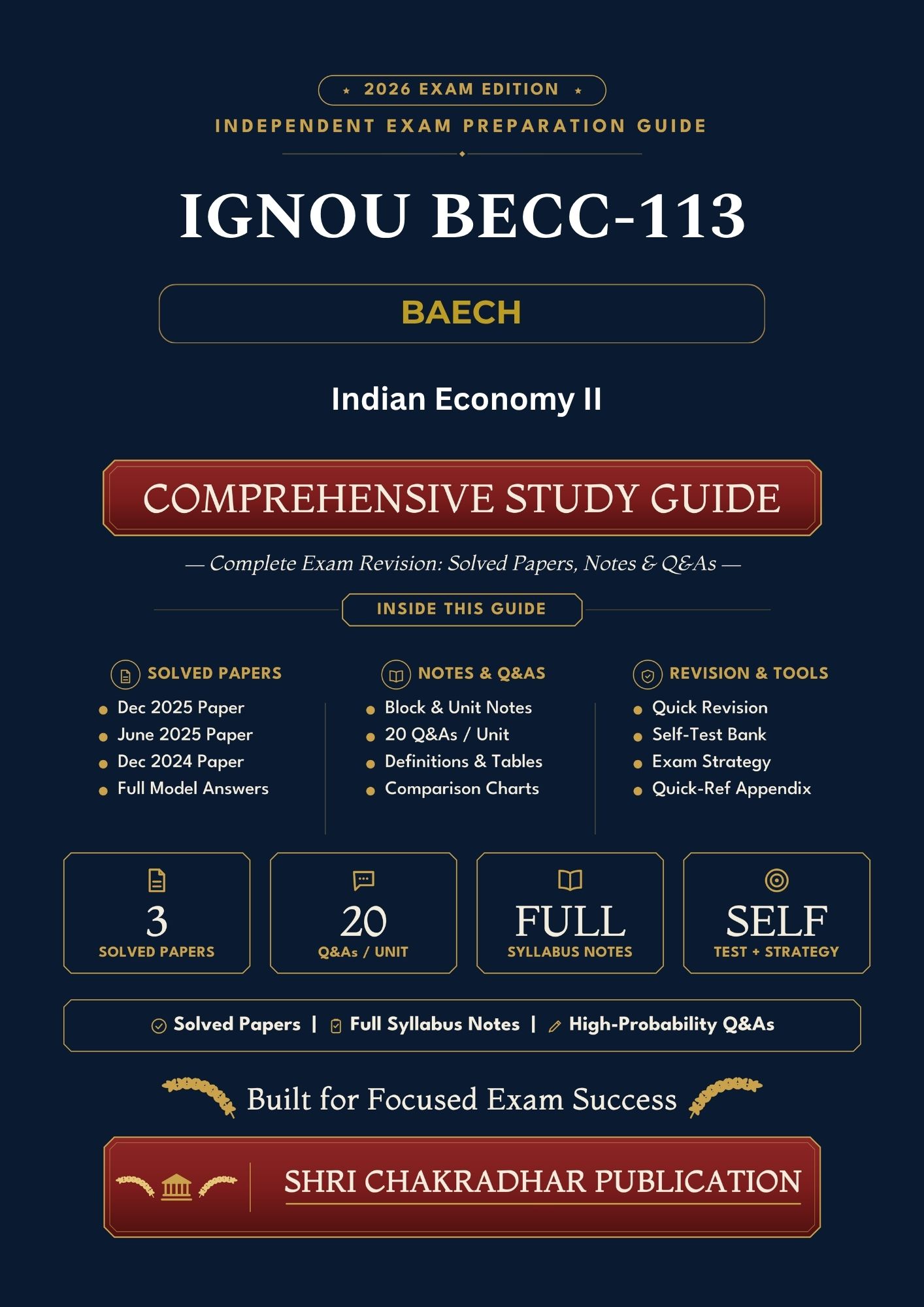 IGNOU BECC-113 Book (Indian Economy-II) | Study Guide