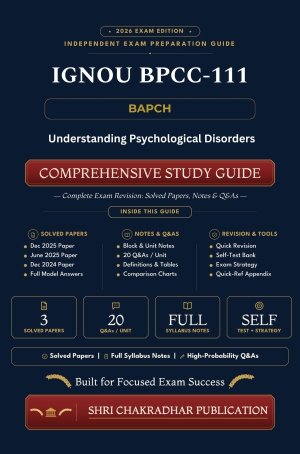 IGNOU BPCC-111 Book (Understanding Psychological Disorders) | Study Guide