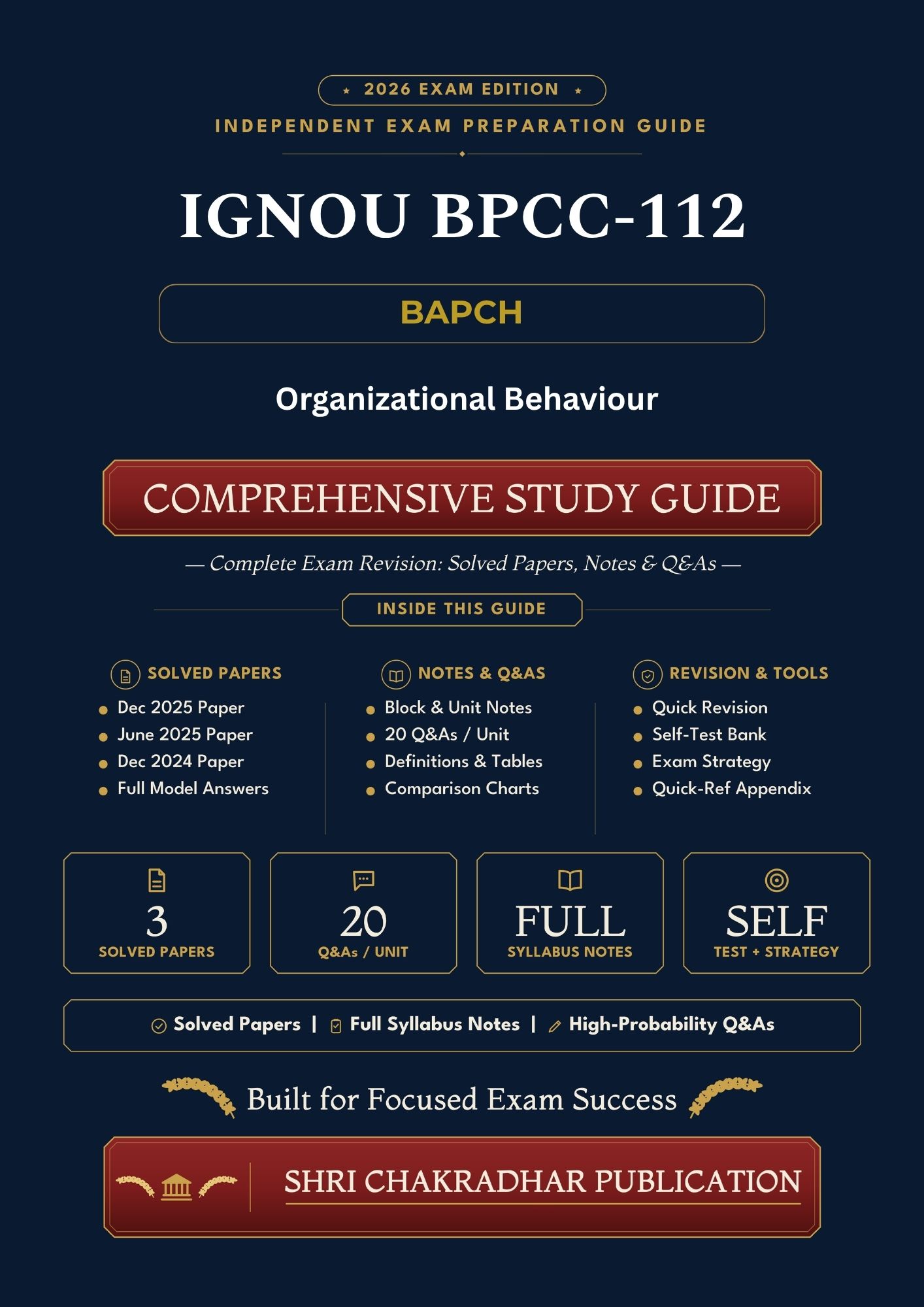 IGNOU BPCC-112 Book (Organizational Behaviour) | Study Guide