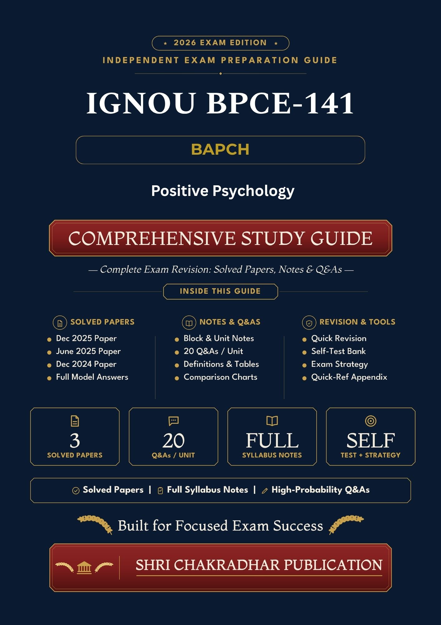IGNOU BPCE-141 Book (Positive Psychology) | Study Guide