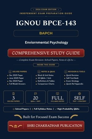 IGNOU BPCE-143 Book (Environmental Psychology) | Study Guide
