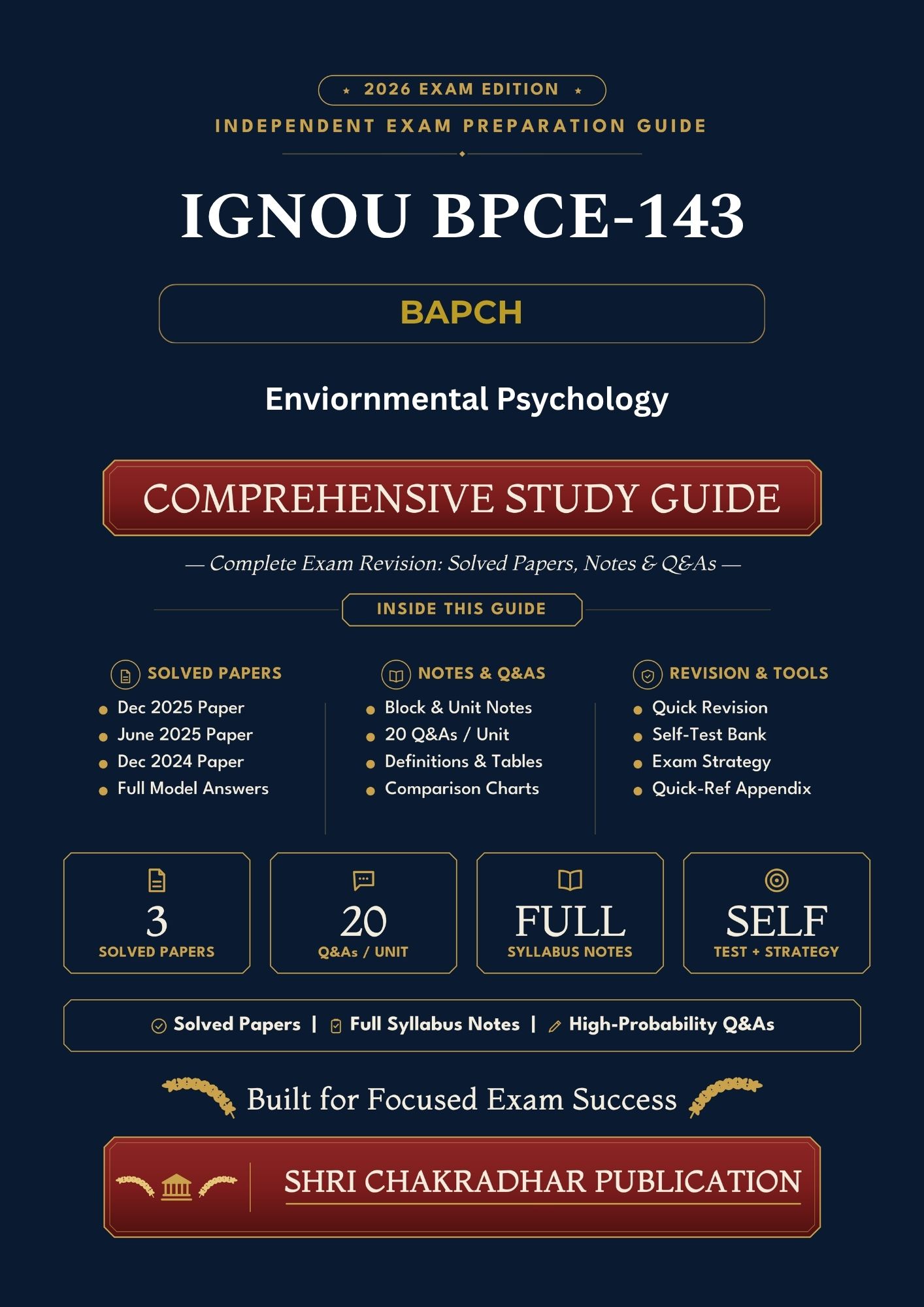 IGNOU BPCE-143 Book (Environmental Psychology) | Study Guide