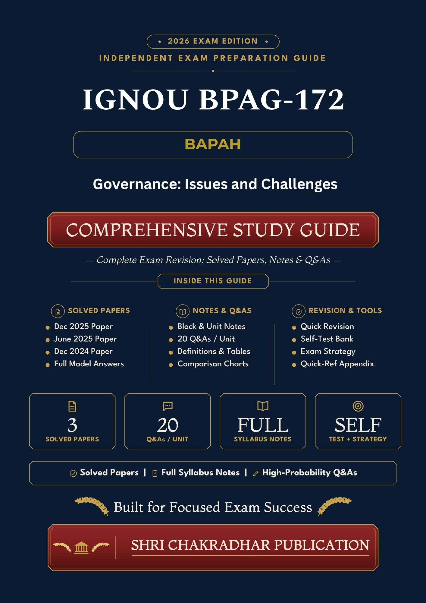 IGNOU BPAG-172 Book (Governance: Issues and Challenges) | Study Guide