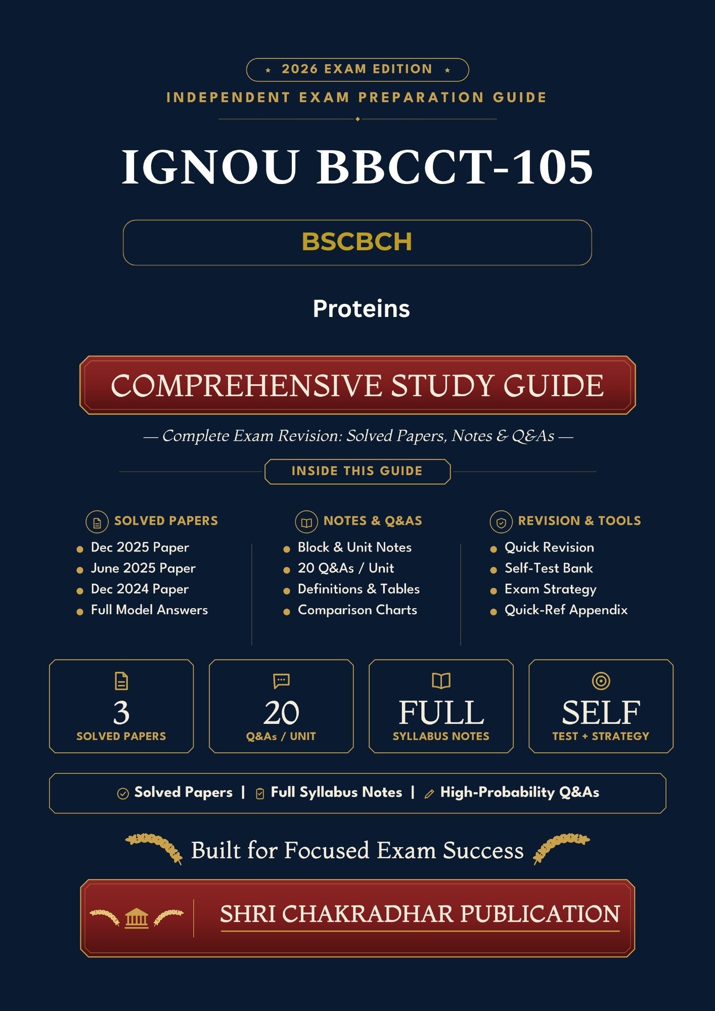 IGNOU BBCCT-105 Book (Proteins) | Study Guide