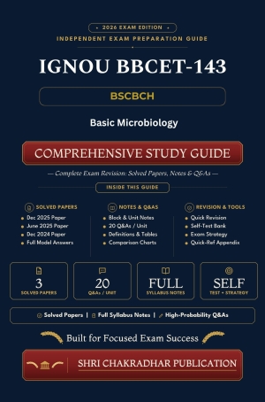 IGNOU BBCET-143 Book (Basic Microbiology) | Study Guide