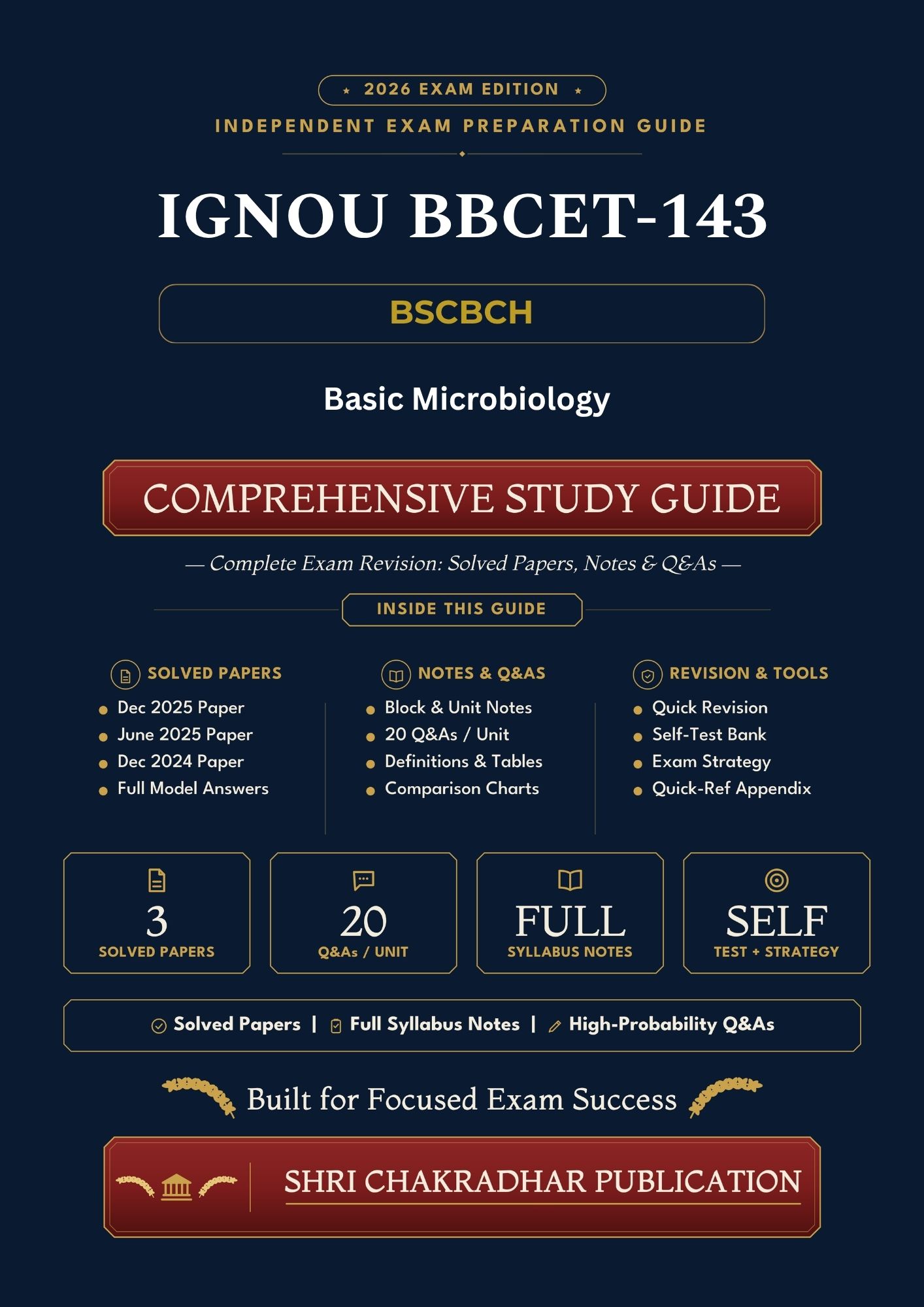 IGNOU BBCET-143 Book (Basic Microbiology) | Study Guide