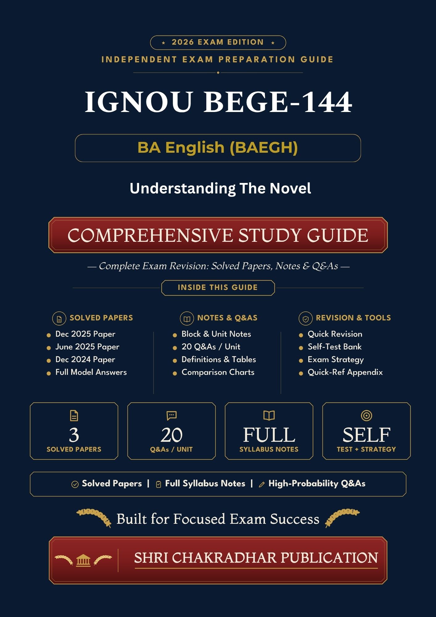 IGNOU BEGE-144 Book (Understanding the Novel) | Study Guide