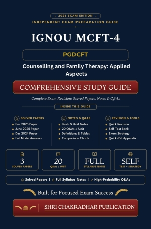 IGNOU MCFT-004 Book (Counselling and Family Therapy: Applied Aspects) | Study Guide
