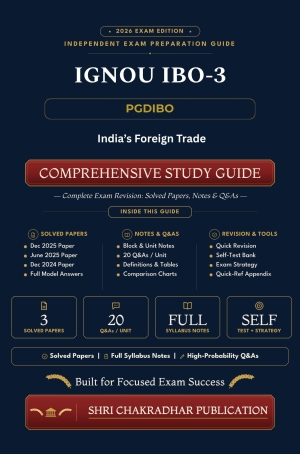 IGNOU IBO-03 Book (India’s Foreign Trade) | Study Guide