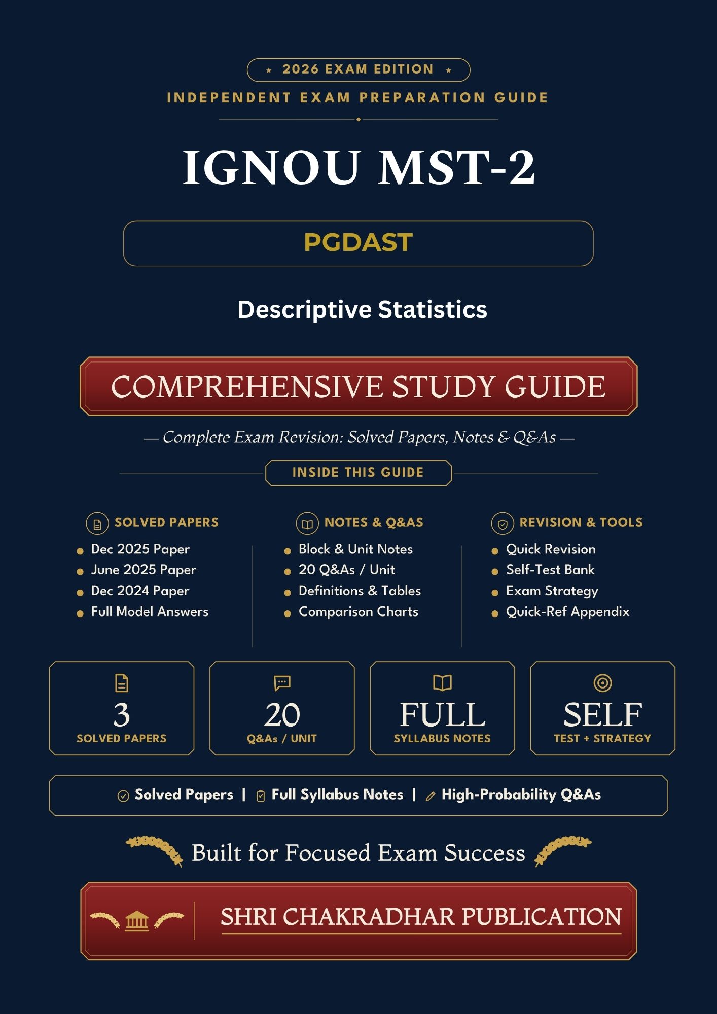 IGNOU MST-002 Book (Descriptive Statistics) | Study Guide