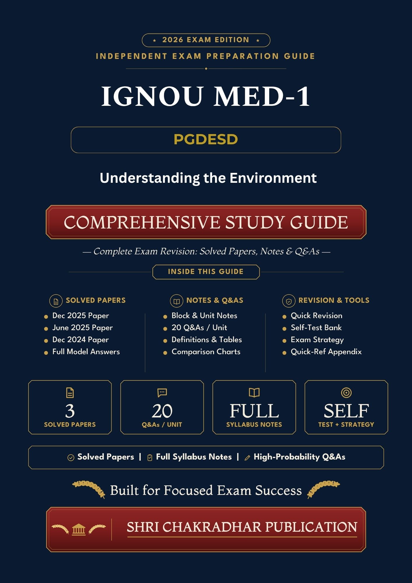 IGNOU MED-001 Book (Understanding the Environment) | Study Guide