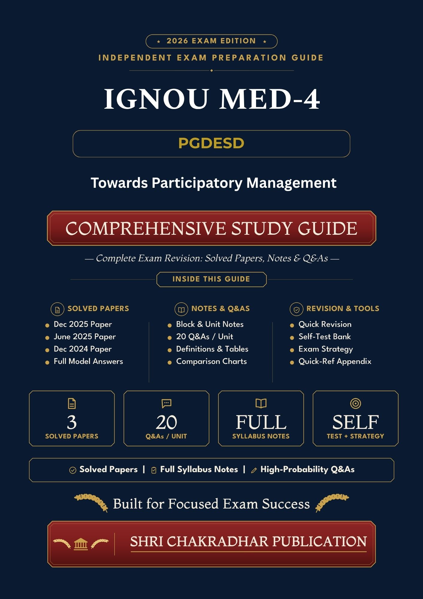 IGNOU MED-004 Book (Towards Participatory Management) | Study Guide