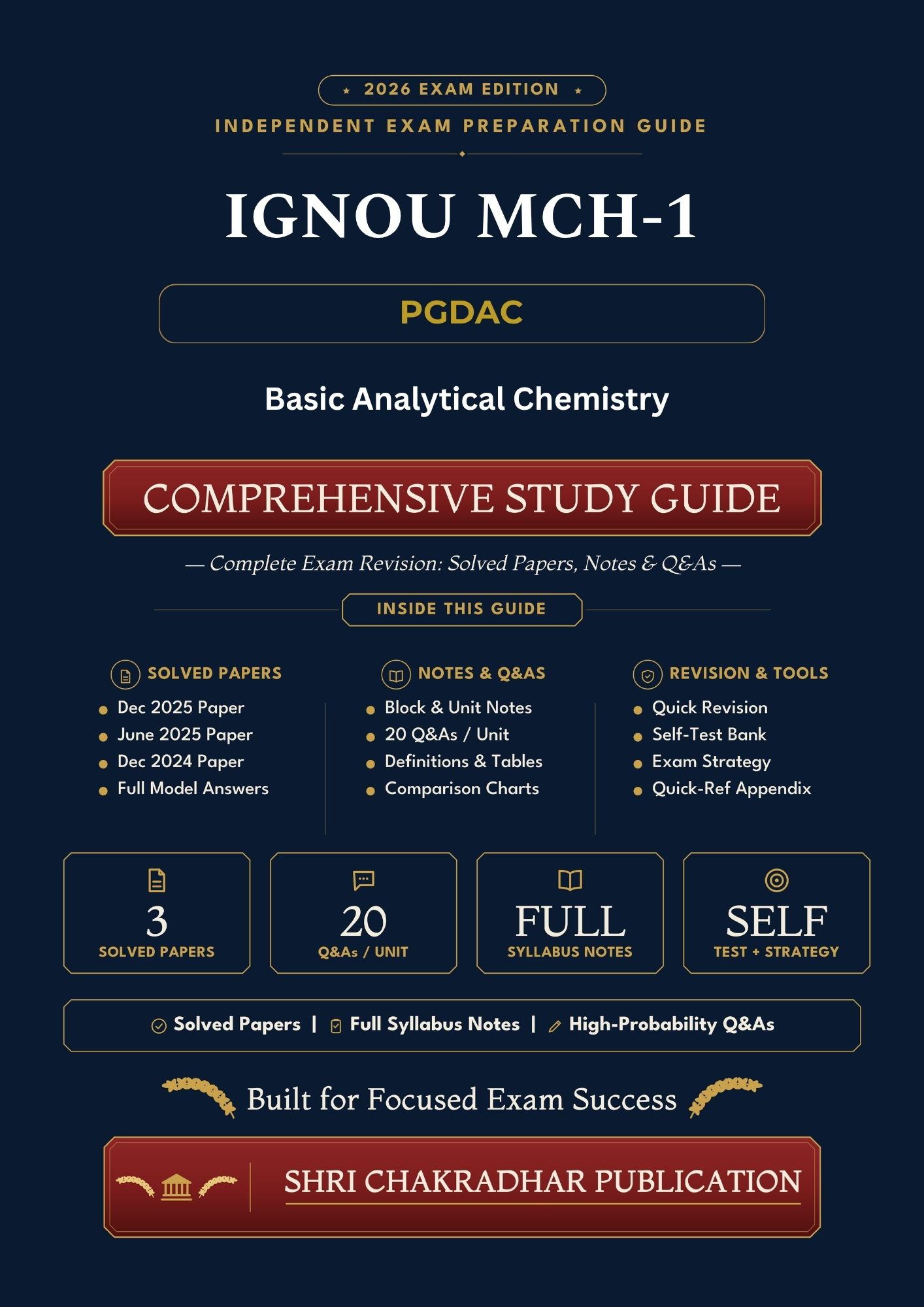 IGNOU MCH-001 Book (Basic Analytical Chemistry) | Study Guide