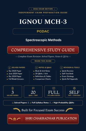 IGNOU MCH-003 Book (Spectroscopic Methods) | Study Guide