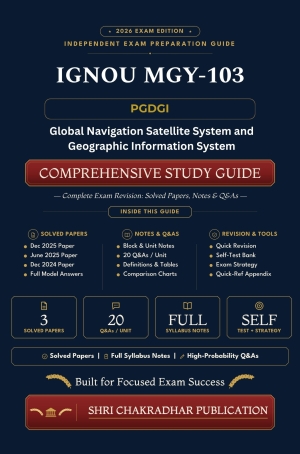 IGNOU MGY-103 Book (Global Navigation Satellite System and Geographical Information System) | Study Guide