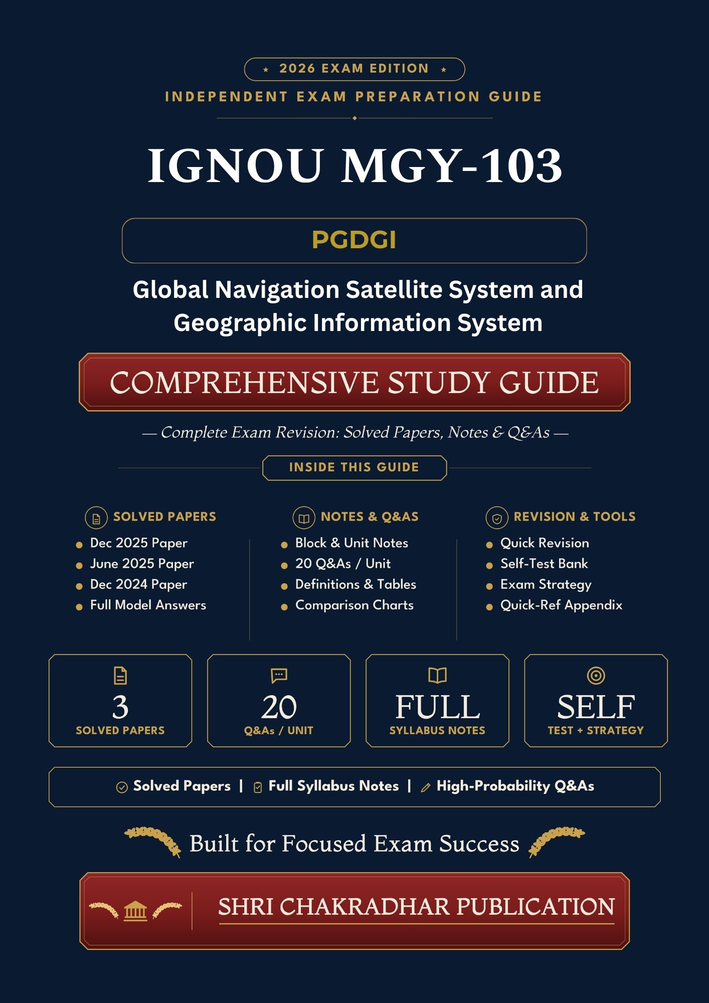IGNOU MGY-103 Book (Global Navigation Satellite System and Geographical Information System) | Study Guide