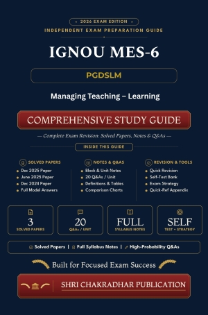 IGNOU MES-006 Book (Managing Teaching-Learning) | Study Guide